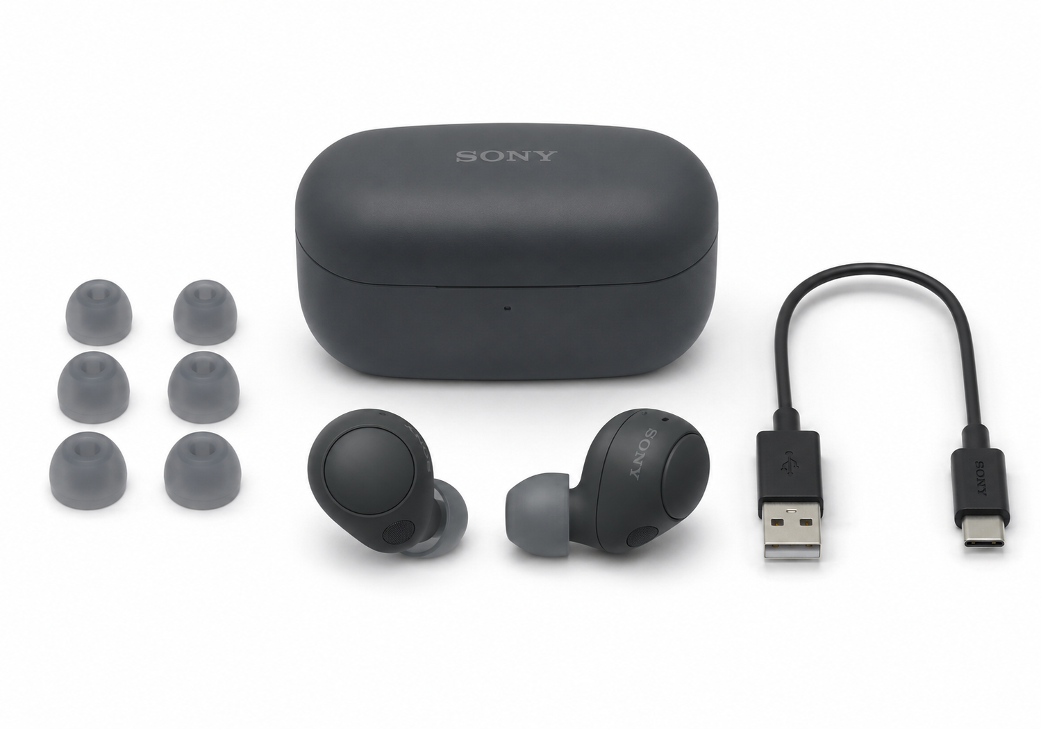 Sony WF-C700N Truly Wireless Noise Canceling Bluetooth Earbuds with Microphone, IPX4 Water Resistant, Black