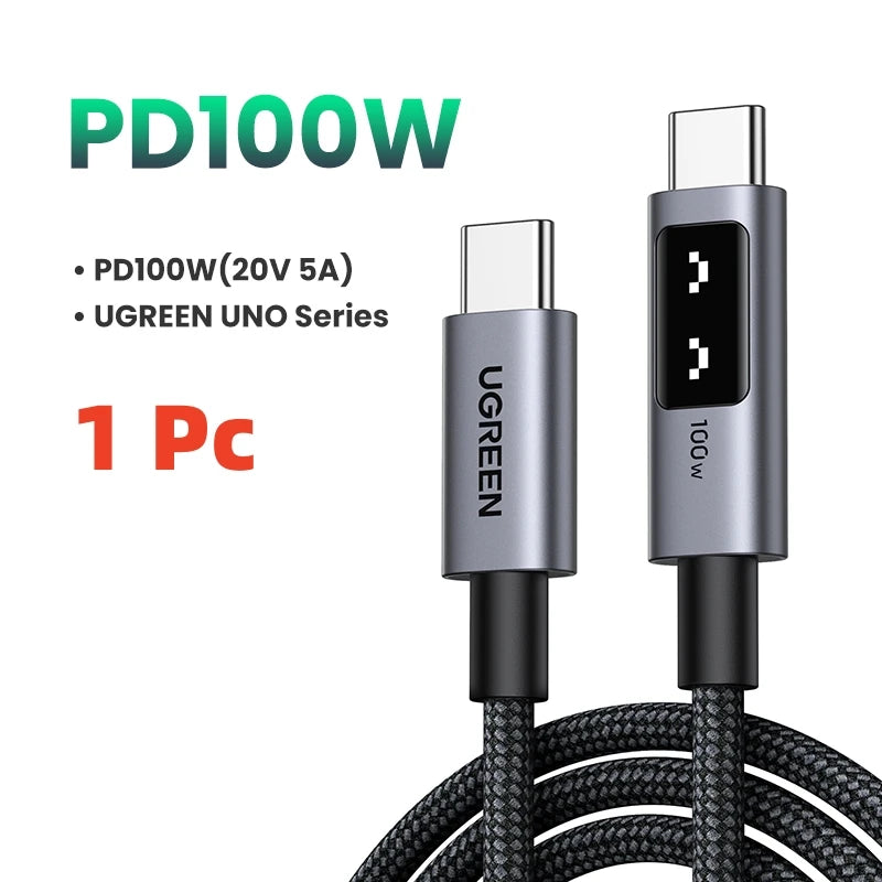 UGREEN UNO PD100W USB-C to USB-C Fast Charging Cable