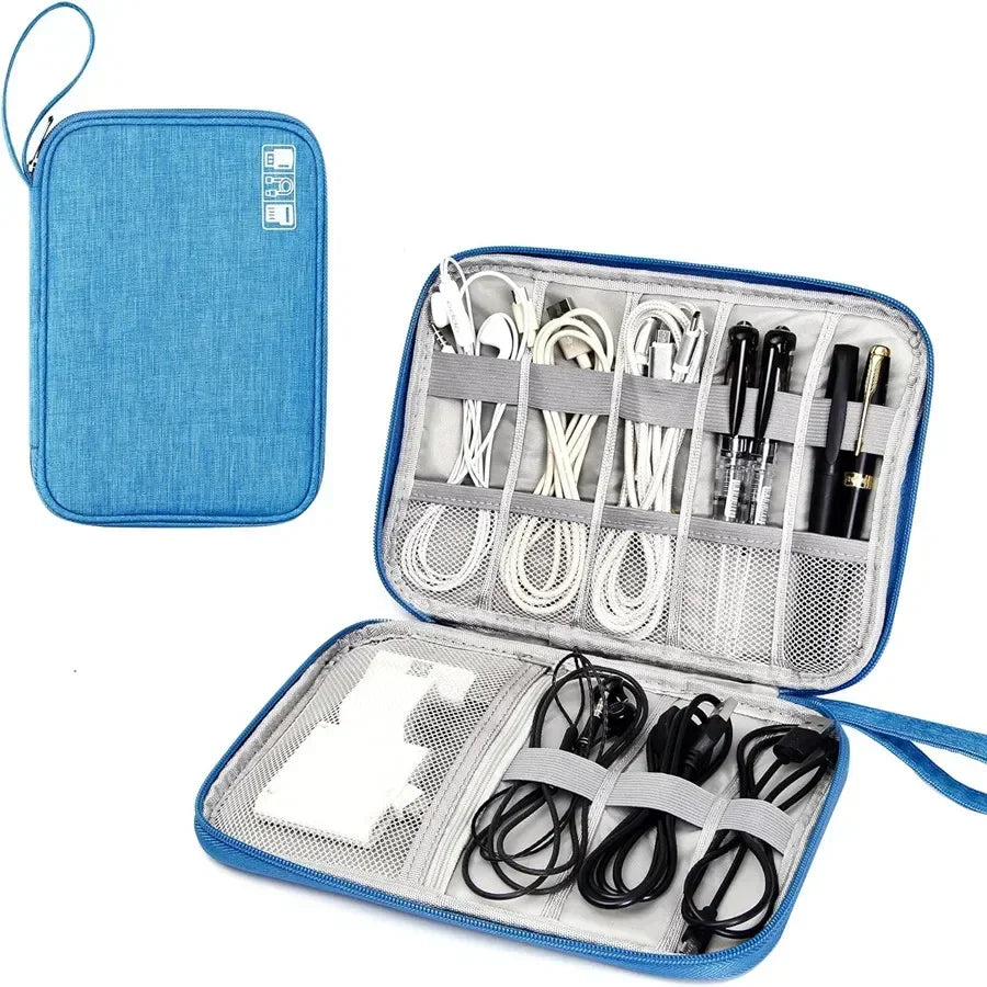 Tech Organizer Travel Case Electronic Accessories Organizer for Cables, Chargers, Earbuds, Power Banks &amp; Everyday Tech Essentials
